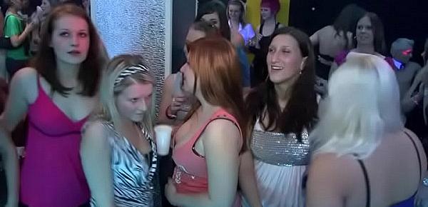  Two blonde cute waiters leaking puss and fucking one floozy wildly